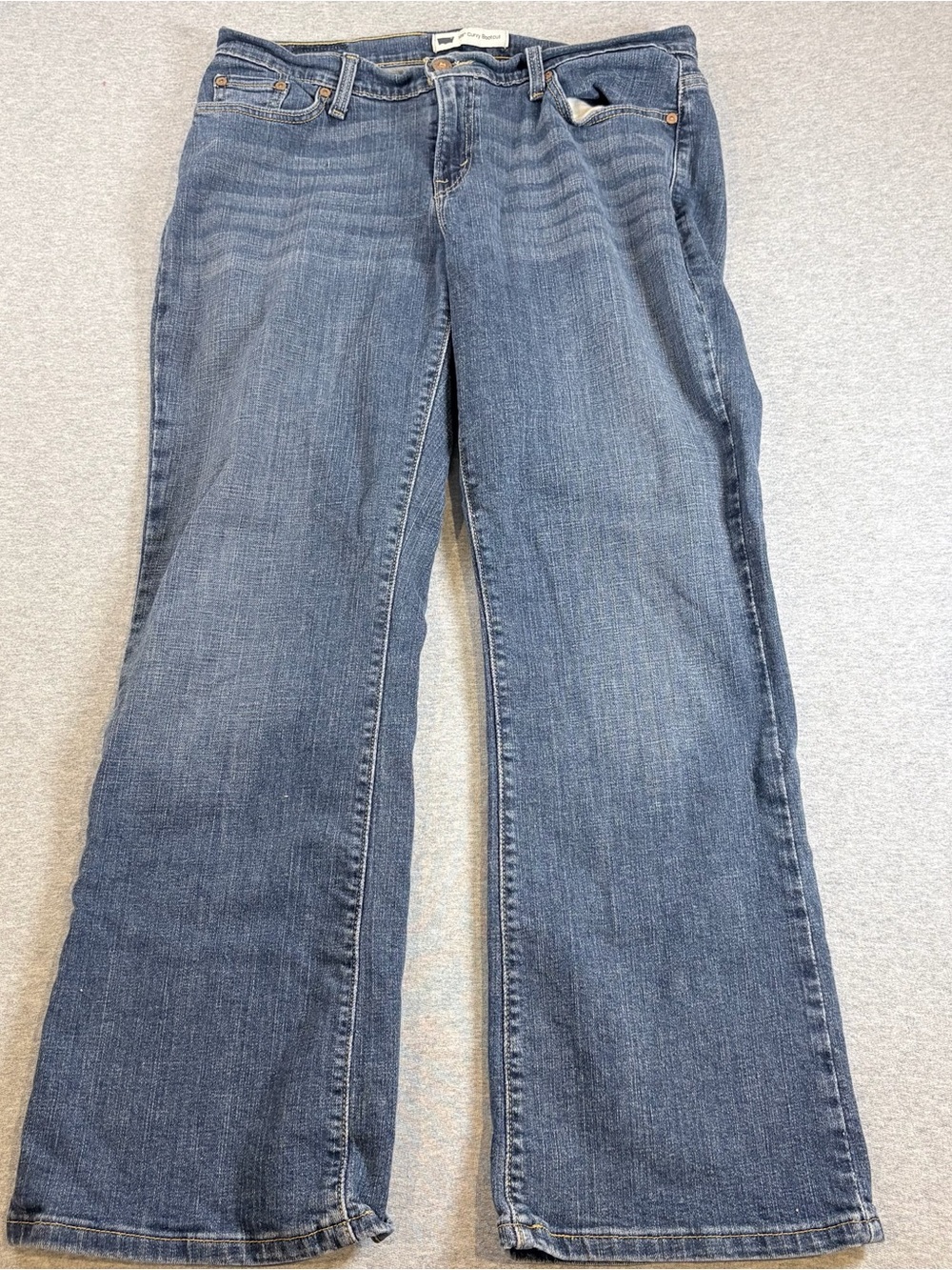 Levis 529 Curvy Boot Women's Bootcut Jeans Size 14S Blue Mid Rise 32x30 Y2K